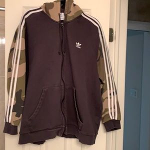 Men’s XXL Adidas Camouflage Zip Up Hoodie